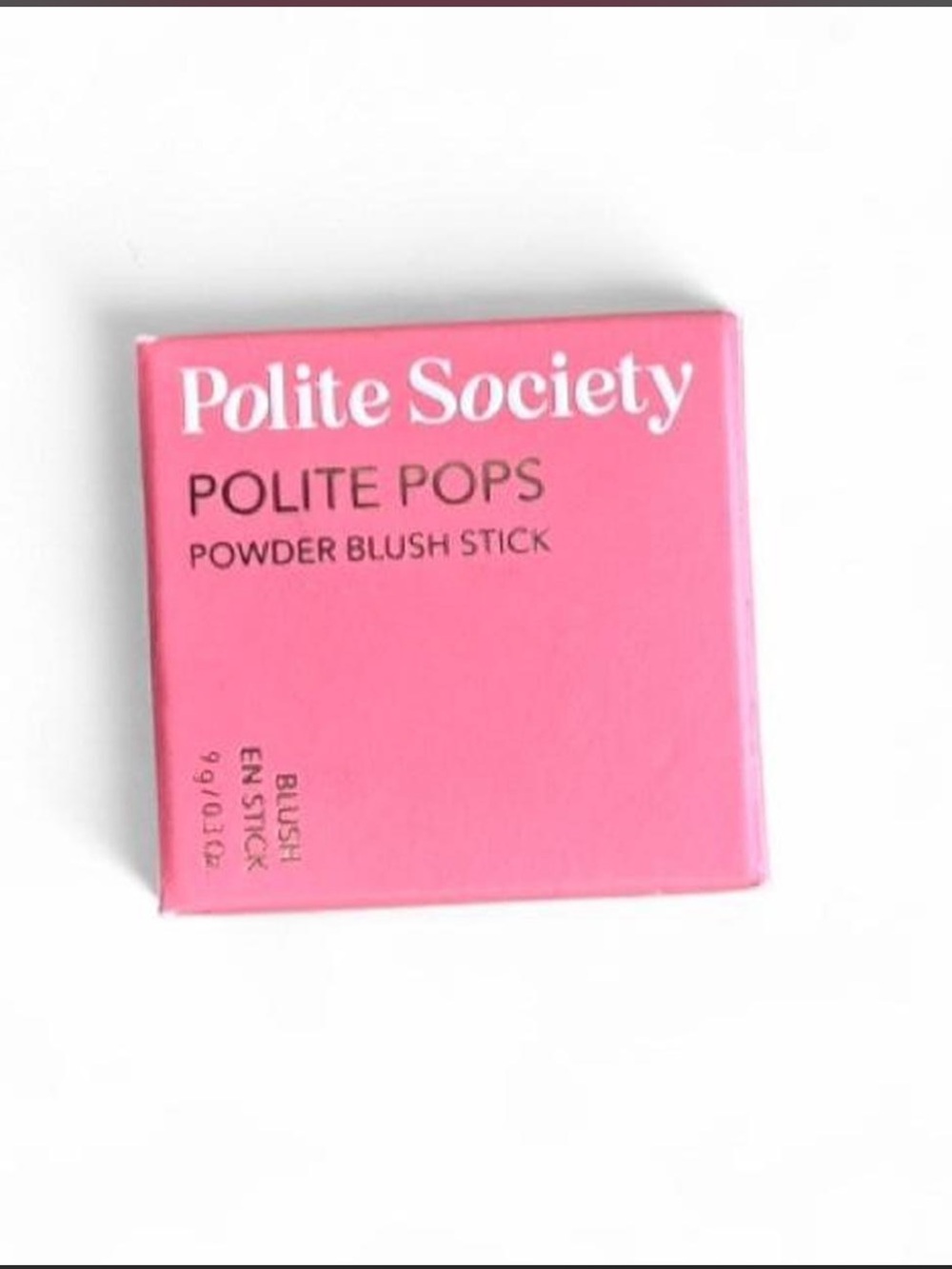 New Polite Pops Powder Blush Stick in the shade Malibu.